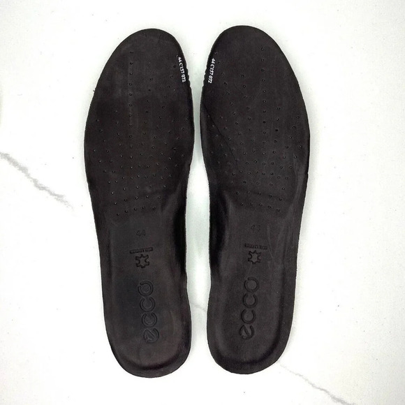 Ecco Brown Leather Comfort Sneakers Distress Tan Outsoles Size Size 44 Casual - Picture 9 of 10